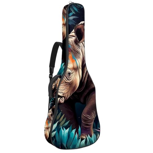 Guitare acoustique sac de transport Bush Rhino 65 résistant à l'eau pour trajets
