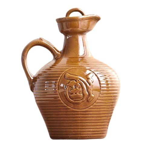 MAGICLULU Cruche à Vin Céramique Vintage Avec Poignée Isolante Pichet Portable Pour Maison Restaurants Et Salons De Thé