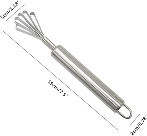 Miniatura 2 de Rallador raspador de carne de coco de acero inoxidable, multiuso para escamas de piel de pescado, removedor de pelador para cocina (paquete de 2)