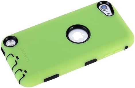 i-Blason ArmorBox Series iTouch 5G iPod Touch 5G 5 5th Generation Hybrid 3 Layer Silicone Case with Hard Shell Inside Case With Built In Touch Screen Protector Film Case (Green)