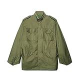 Alpha Industries M-65 Field Jacket - Classic Oversized Military Field Coat - Olive, M