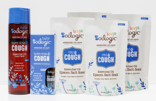Oilogic Stuffy Nose Cold & Cough Essential Oil Bundle