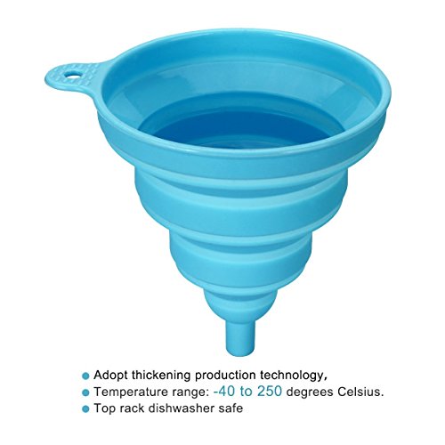 Inmaker Collapsible Funnel Set, 2 Pack, Large, Silicone Foldable Funnel For Water Bottle … #TOP3
