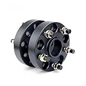 Abstandshalter aus Aluminiumlegierung für Autos 2 Stück PCD 5x114,3 CB 64,1mm Spurverbreiterungen Adapter für 5 Lugs für Honda Universal Series Auto M12x1(2PCS 15mm Black)