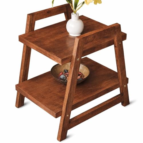 Image of VASIL MART Wooden End Table for Living Room, Sofa Side Table for Drawing Room, Bedroom, Office Balcany etc.(Brown)