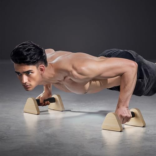 Barras de flexiones para suelo, 1 pareja de soportes estables para entrenar en casa 7