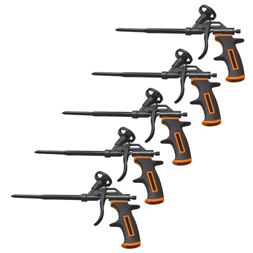 5x Schaumpistole Bauschaumpistole Teflon PU Schaum Montageschaumpistole mit Antihaftbeschichtung