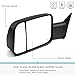 YITAMOTOR Towing Mirrors Compatible with Dodge Ram 1500 1998-2001, Dodge Ram 2500 3500 1998-2002 Power Heated with Support Bracket Flip-Up Tow Mirrors Black
