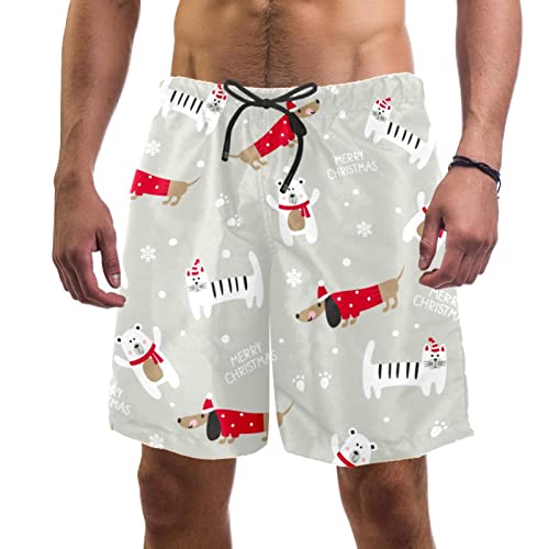 Maillots de Bain pour Hommes JDEZ à motif Chien Chat imprimé