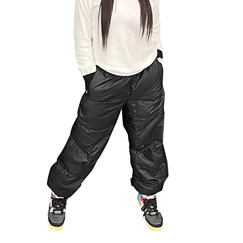 Pantalon en coton chaud femme en maille dense haut de gamme avec poches polaire