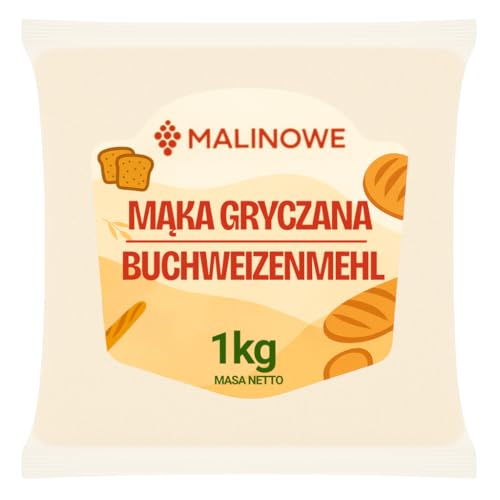 Malinowe BUCHWEIZENMEHL 1kg Gemahlener Buchweizen