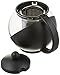 Tempered Glass 3-Cup Tea Pot w/Removable Steel Infuser, 25 Fluid Ounces by Pride Of India