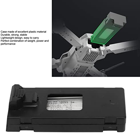 Miniatura 4 de VBESTLIFE 5Pcs Drone Lithium Battery, 3.7V 1800mah Remote Control Aircraft Model Batteries with Charging Cables