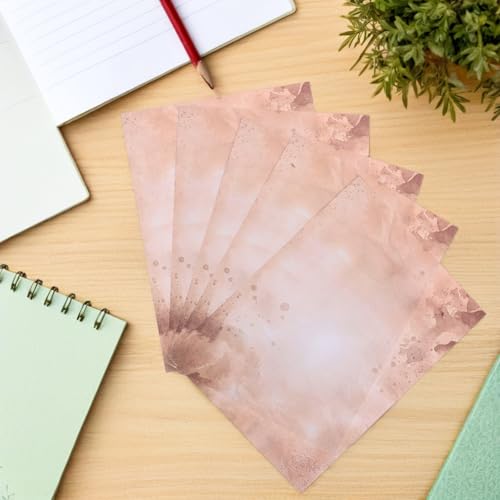 Papier pour Loisirs Créatifs et Correspondance Rétro, 100 Feuilles Double Face Format A4