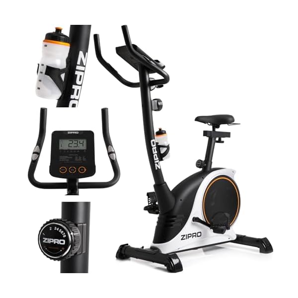 Zipro Nitro Magnetische fitnessfiets voor volwassenen, tot 150 kg, zwart, één maat, eenheidsmaat