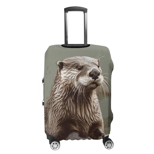 Otter Animal Luggage Cover, Washable Elastic Suitcase Cover Protector Fit 18-32 Inch Luggage4