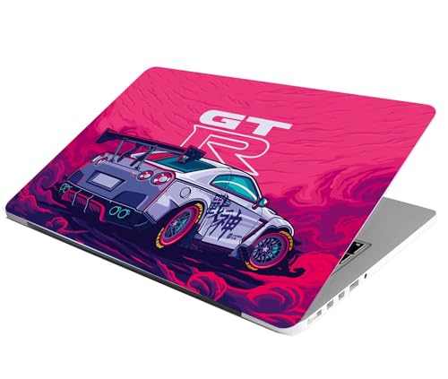Image of Full Laptop Skin Stickers Bubble-Free Sticker for Laptops Upto 15.6 inch Compatible with Apple /Dell /HP /Lenovo /Sony (Dustproof|Waterproof|Scratchproof|Reusable) V1 Nissan GTR FL