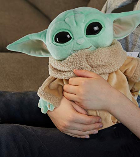 Star Wars Plush Toy, Grogu Soft Doll from The Mandalorian, 8-inch Figure, Collectible Stuffed Animals for Kids - Image 3