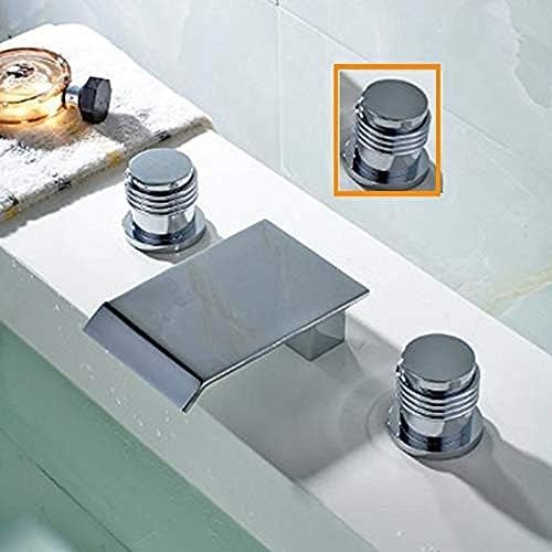 3Pc Waterfall Spout Bath Shower Faucet Mixer