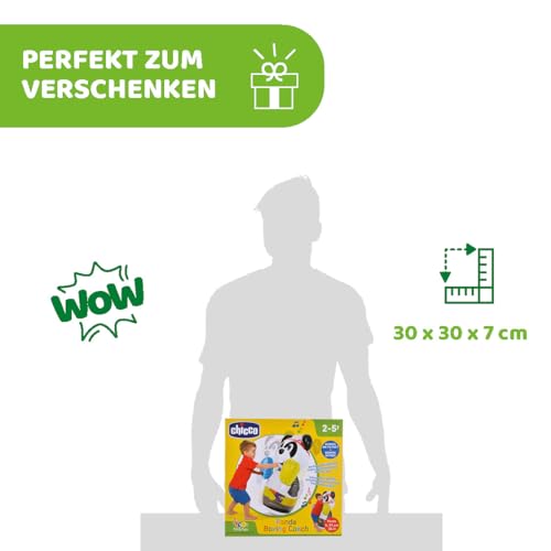 Chicco Panda Boxing Coach, Elektronische aufblasbare Kinder Boxsack mit lustigen Klängen, Basis zu füllen mit Wasser, um es Immer im Gleichgewicht zu halten, Spiele für Kinder 2 Jahre - 5 Jahre