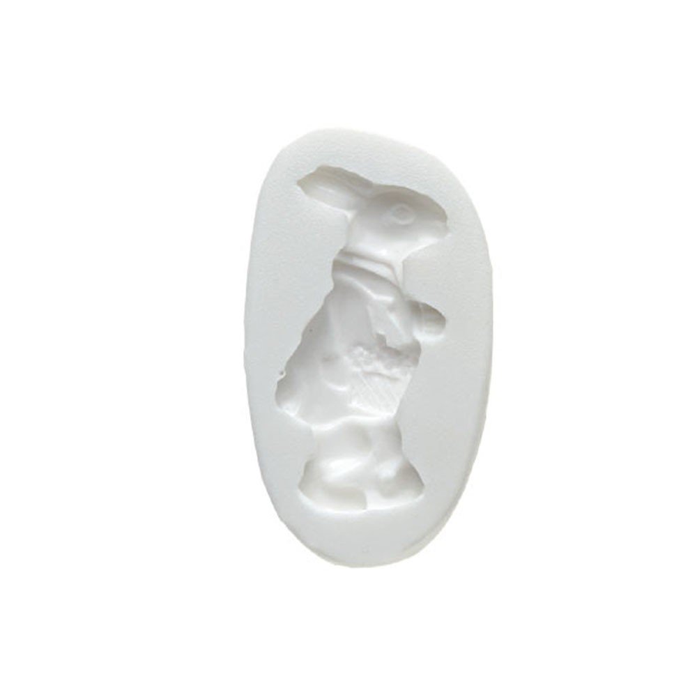 Silikomart Stampo Rabbit In Silicone Platino Per Pasta Di Zucchero - Forma Coniglio Per Decorazione Torte