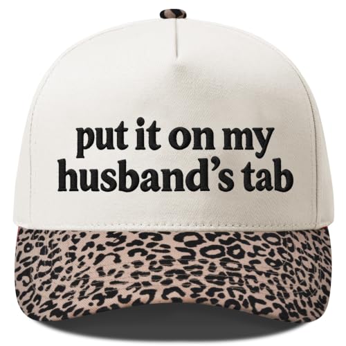 Put It On My Husbands Tab Tab Funny Trucker Hats Women Vintage Adjustable Baseball Cap Embroidery Fashion Trucker Hat