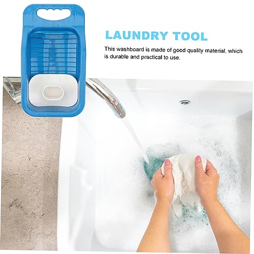 Vaguelly Laundry Washboard for Hand-washed Scrub Easy Cleaning Tool Small Handle for Socks Underwear Design for Laundry Random Style - Image 4