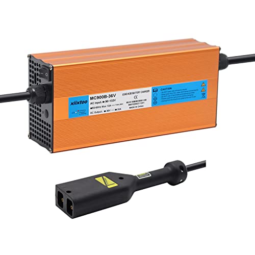 xiixtoo 20 AMP 36 Volt Golf Cart Battery Charger Replacement Compatible for 36 Volt EZGO TXT Golf Carts with D Style/Powerwise Plug