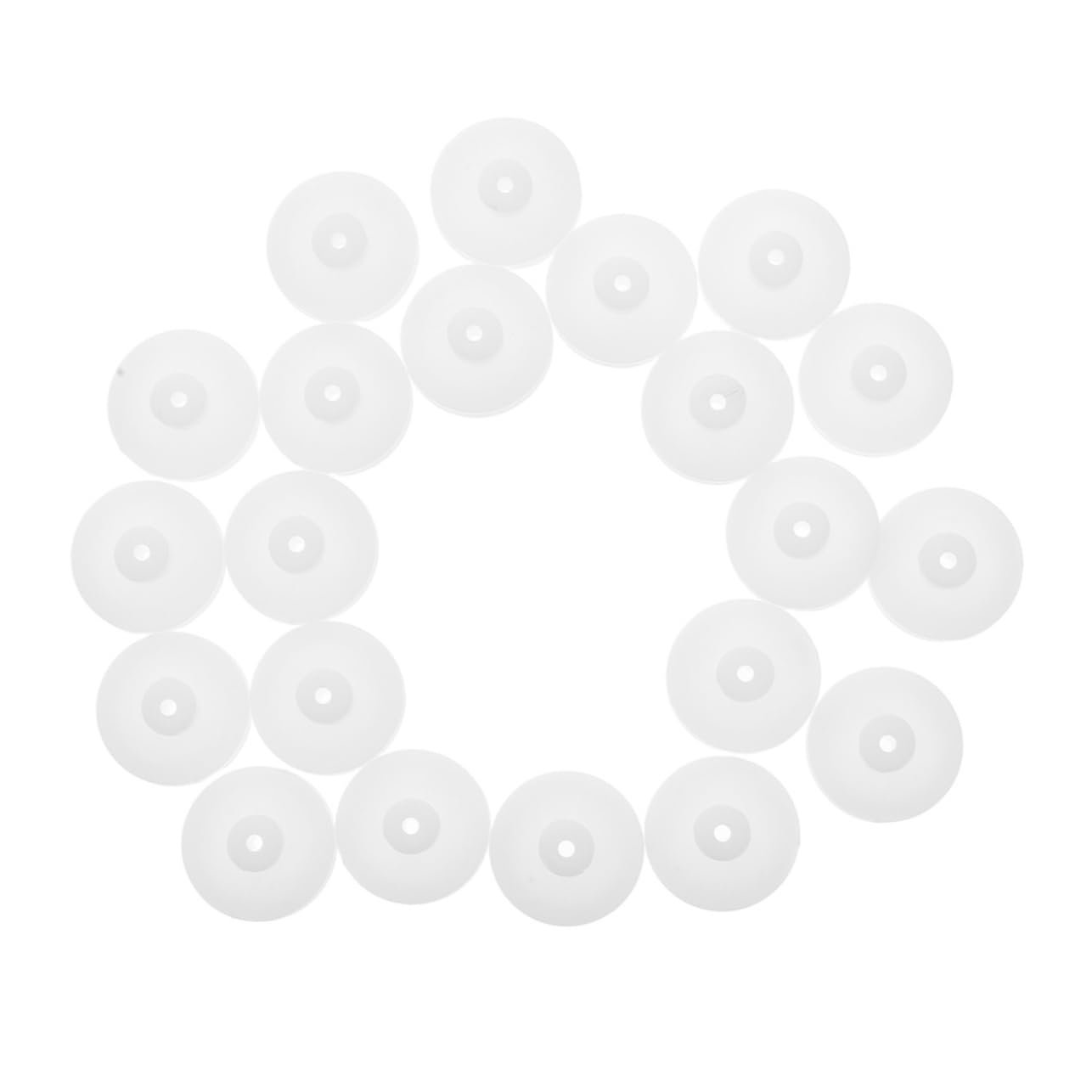 40 Pcs White Plastic Belt Pulley for Wheel Motor DIY