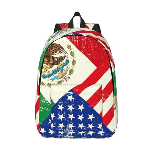 Sac à dos en toile WURTON avec drapeau imprimé pour randonnée