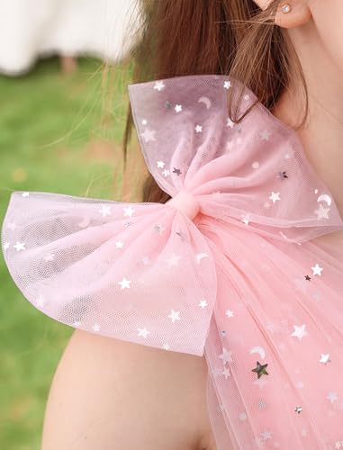 Image of IMEKIS Toddler Kids Girls Sparkle Sequins Tulle Party Dress, Wedding Formal Birthday Tea Party Dresses 2-8T
