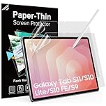 TiMOVO 2 Pack Paper Screen Protector for Samsung Galaxy Tab S11/S10 Lite/S10 FE/S9 FE/S9/S8/S7 (11’’& 10.9’’ Tablet), PET Screen Protector Film, Write and Draw Like on Paper