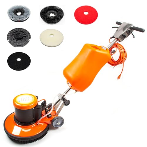 SM420AC 17" Heavy-duty Multi-Functional Floor Buffer Scrubber - 2.0 HP, 3.4-Gal Water Tank, Large Capacity for Industrial and Commercial Use