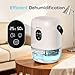 PHILODECO 280 Sq. Ft 35 OZ Dehumidifier, Portable Small Dehumidifiers for Bedroom, Bathroom, Basement,RV with CO mode, Sleep mode, Auto Shut Off, 7 Colorful Lights, White