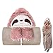 Produktbild Tragbare Decke Faultier Sofadecke Faultier Kuscheldecke Flauschig Kuscheldecke Mit Ärmeln Faultier Geschenk Für Frauen Decken Hoodie Damen, Oversize Hoodie Decke Pullover, Gemütliche Sherpa-Decke