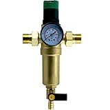 Max. Temperature 40 Grad Druckminderer mit Edelstahlfiltereinsatz Rückspülfilter Wasserfilter 3/4\
