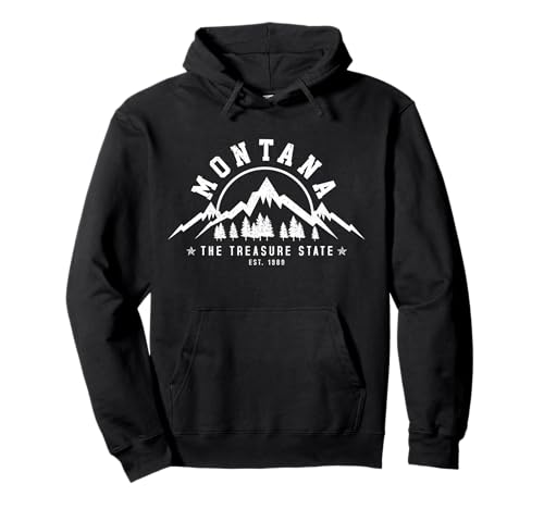 Montana - The Treasure State USA America Souvenirs Pullover Hoodie