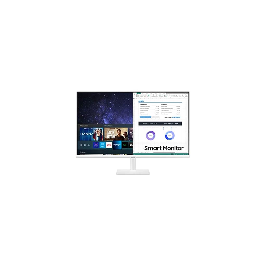 SAMSUNG-27-Inch-Class-Monitor-M5-Series-FHD-Smart-Monitor-and-Streaming-TV-LS27AM501NNXZA-2021-Model