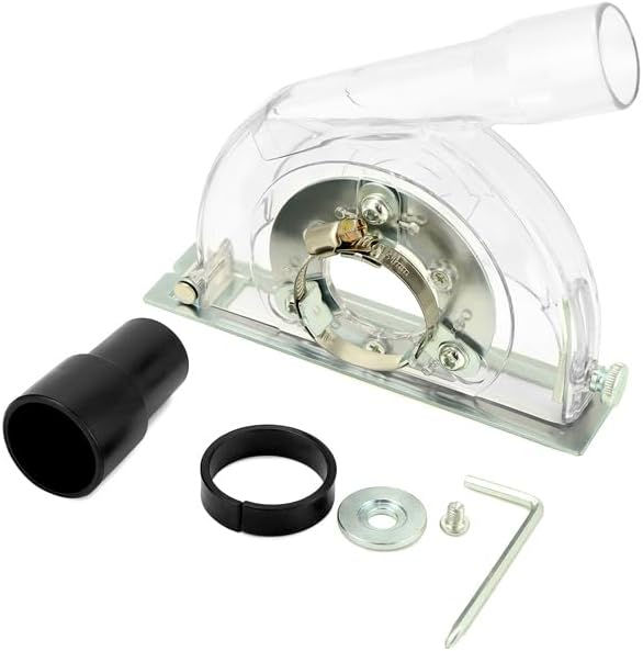 Miniatura 8 de QWORK Cubierta de polvo de corte para amoladora angular de 4-12 a 5 pulgadas, cubierta de pulido de polvo de corte transparente, accesorio de