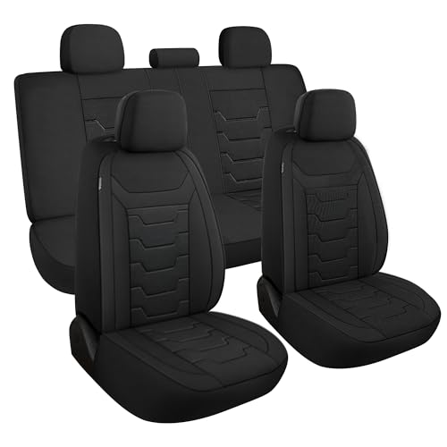 AOKAOK 3D Air-Mesh Car Seat Covers Full Set, Breathable and