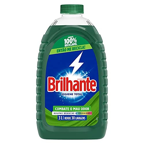 Brilhante Lava Roupas Líquido Higiene Total 3L