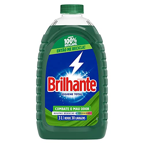Brilhante Lava Roupas Líquido Higiene Total 3L