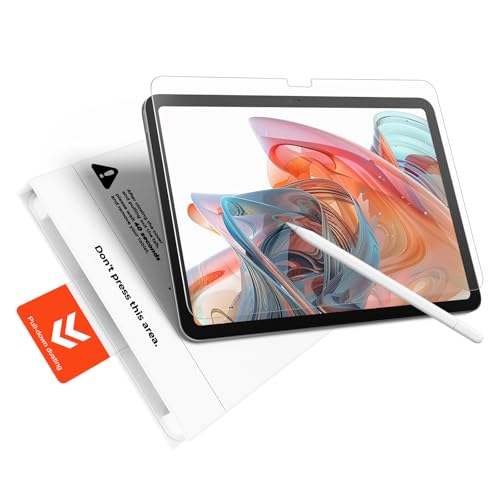 KCT 2 Pack Paperfeel Glass Screen Protector Compatible with iPad A16 11th Generation 11 inch/iPad 10th Generation 10.9 inch, Matte Surface, Tempered Glass, Easy Application Tray