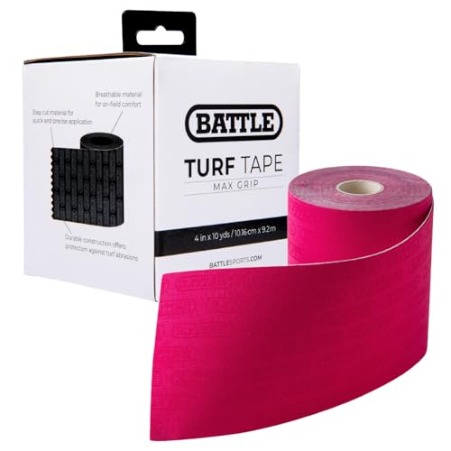Battle Sports Football Turf Tape - Extra Wide - 30 feet Waterproof Athletic Tape - Flexible Breathable Easy to Cut