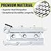 Aluminum Valve Cover Set Compatible with Infiniti FX35 G35 M35 Nissan 350Z 2003-2008 3.5L V6 Replace 13264AM600 13264AM610 036-0008 13270-8J112 13270-8J102