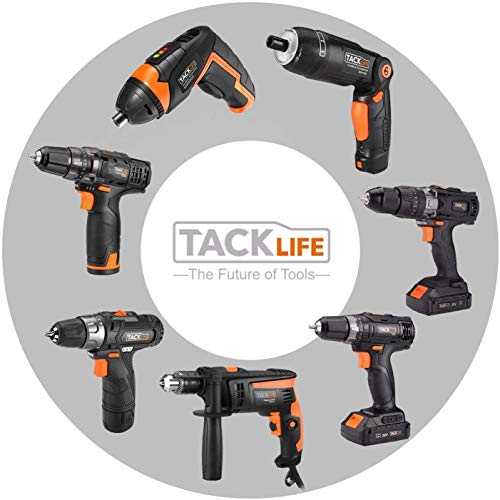 TACKLIFE Cordless Screwdriver, Electric Screwdriver, 4V MAX 2.0Ah Li-ion with Battery Indicator, 31 Free Accessories, USB Rechargeable, Lightweight and Easy for Small Home Projects-SDP50DC