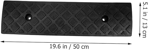 Miniatura 8 de VICASKY 2 rampas de goma antideslizantes para automóvil, resistentes al deslizamiento, duraderas para acera y cuatrimoto, diseño de absorción de