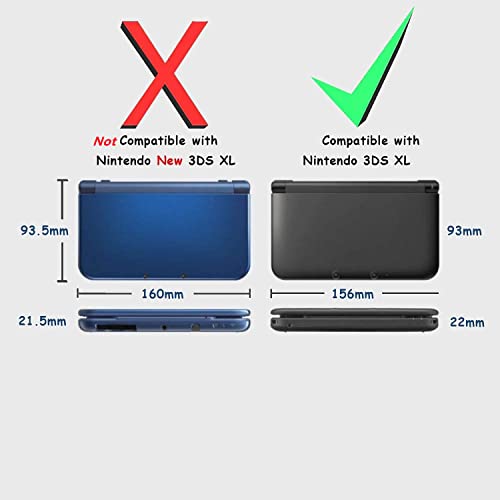 New Replacement Front Back Faceplate Plates Upper & Bottom Battery Housing Shell Case Cover For 3Ds Xl / 3Ds Ll Game Console - Black #TOP2