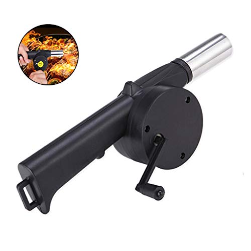 ZJRXJH Portable Hand Crank Fan Air Blower Manual Grill Fire Starter BBQ Picnic Outdoor Camping Hiking Cooking Tools