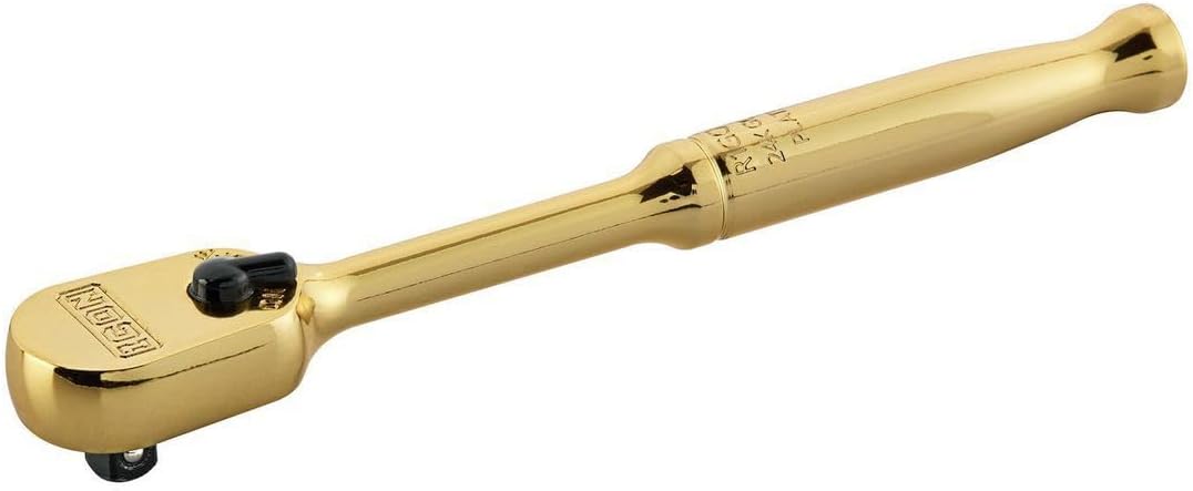 1/4 In. Drive Gold Plated Ratchet Ratcheting Tool Special Edition Low Profile Head By Icon